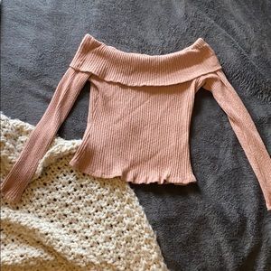 Off the shoulder sweater